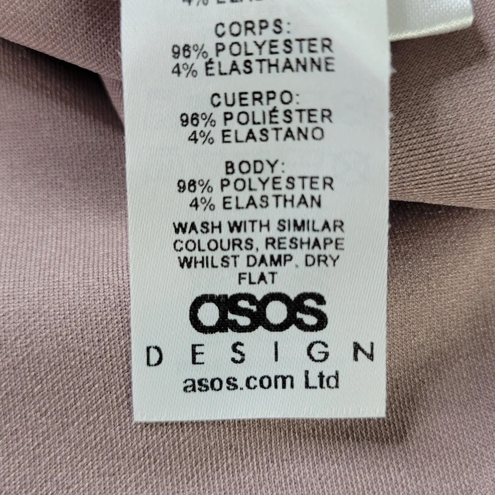 ASOS Curve Blazer Size 16 Purple Shade Faux Pockets Oversized Stretchy Long New